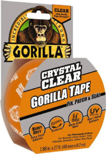 Gorilla Tape 18 Yd x 1-7/8" x 7 mil Clear Ethylene Copolymer Duct Tape Acrylic Adhesive, -4 to 140°F 6060002 - 37052115
