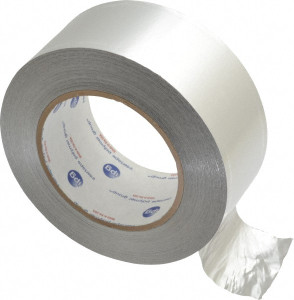 Intertape 60 Yd x 2" x 5 mil Silver Aluminum Foil Tape Acrylic Adhesive, 28 Lb Tensile Strength, -29.2 to 325°F, Series ALF300 ALF3000260A - 62472600