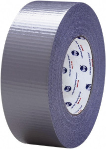 Intertape 55m x 3" x 11 mil Silver Polyethylene Cloth Duct Tape Rubber Adhesive, 20 Lb Tensile Strength, 32 to 180°F, Series AC36 83053 - 62472717