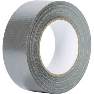 Value Collection 60 Yd x 2" x 6.7 mil Silver Polyethylene Cloth Duct Tape Rubber Adhesive, 19 Lb Tensile Strength, 23 to 104°F, Series 304D 304D4855SI - 97043723