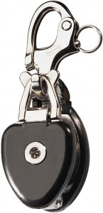 Ronstan 3, 310 Lbs. Load Limit, Side Release Snatch Block Single Sheave, 2 Inch Outside Diameter, Fibrous Rope, 5/8 Inch Diameter, Stainless Steel 316, Stainless Finish RF6730 - 73524977