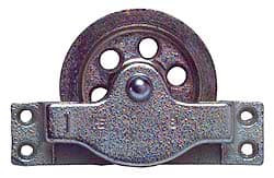 Value Collection Single Open Side Mount Guidance Pulley Sheave, 3-1/4 Inch Outside Diameter, Wire Rope, 1/4 Inch Diameter, 0.209 Inch to 0.22 Inch Mounting Hole Diameter Iron, Galvanized Finish 029-#2 - 67327965