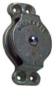 Value Collection Single Closed Side Mount Guidance Pulley Sheave, 3 Inch Outside Diameter, Wire Rope, 3/8 Inch Diameter, 0.235 Inch to 0.246 Inch Mounting Hole Diameter Iron, Galvanized Finish 012-#2 - 67328104