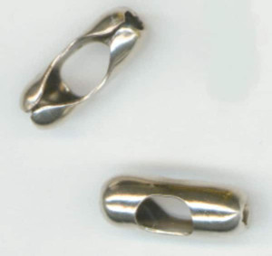 Made in USA 11/16 Inch Long Nickel Plated Brass Connector For Trade Size Number 13 Ball Chains 00036P - 01727189