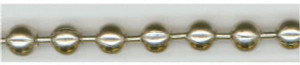 Made in USA Number 3 Trade Size Stainless Steel Ball Chain 0.095 Inch Ball Diameter, 20 Lbs. Tensile Strength, 100 Ft. Long , 94 Balls per Foot 00147A - 01727098