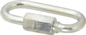 Peerless Zinc Plated Carbon Steel Quick Link 1/8" Diameter, 220 Lb Load Limit 8056035 - 67785485