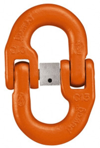 Pewag G80 Grade Dacromet Alloy Steel Non-Removable Coupling Link 1/2" Diameter, 15,000 Lb Load Limit 40855 - 60470648