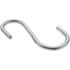 Value Collection Trade Size 98, Carbon Steel Bright Zinc S-Hook 0.187" Wire, 2-11/16" OAL BD-2036 - 53615274