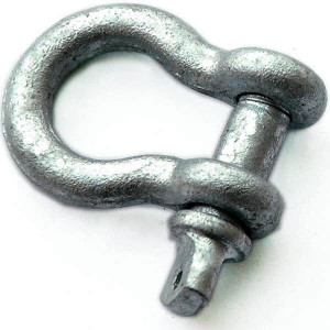 PRO-SOURCE Shackles, Nominal Chain Size: 1/2, Load Limit (Ton): 2.00, Type: Anchor, Pin Type: Screw, Material: Carbon, Jaw Inside Height (Inch): 5/8 PSXK002 - 15821366