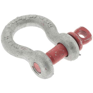 Value Collection 3/8" Nominal Chain Size, 1 Ton Steel Screw Anchor Shackle BD-50403 - 53593315