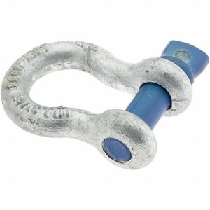 Value Collection 5/8" Nominal Chain Size, 3.25 Ton Steel Screw Anchor Shackle 3/4" Pin Diam, 2-3/8" High x 1-1/2" Wide Inside Jaw BD-32654 - 53595583