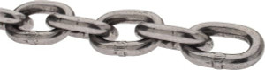 Peerless 1/4" Welded Proof Coil Chain 1,300 Lb Capacity, Grade 30, Carbon Steel, Self-Colored Finish H0116-0400 - 67772723