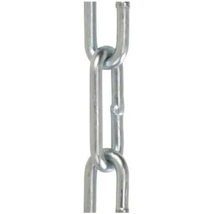 Peerless #1/0 Welded Straight Link Coil Chain 440 Lb Capacity, Steel, Zinc Plated Finish 6041032 - 67773382