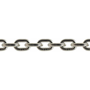 Value Collection 1/8" Welded Stainless Steel Chain 410 Lb Capacity, Grade 43, Polished Finish WS-MH-CHN-124 - 66795154