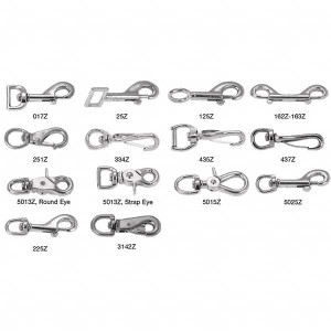 Campbell Snaps, Type: Swiveling, Round Eye Bolt Snap, Overall Length (Inch): 4-1/4, Size (Inch): 1, Snap Opening (Inch): 1/2, Material: Die Cast Zinc, Finish/Coating: Nickel Plated T7615422 - 00160051