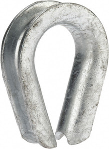 Campbell 3/4" Wire Rope Thimble Clip Steel, Heavy-Galvanized 6260207 - 67778985