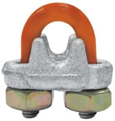 CM 1" Wire Rope U-Bolt Clip 3/4-10, 1.88" Between Centers, Galvanized M254 - 34961441