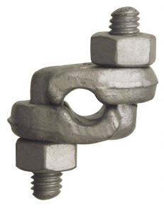 CM 3/4" Wire Rope Double Saddle Clip Forged Steel, Galvanized M2252 - 67778407