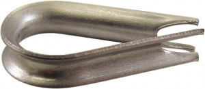 Loos & Co. 5/32" Wire Rope Thimble Clip Stainless Steel AN100-C5 - 68999556