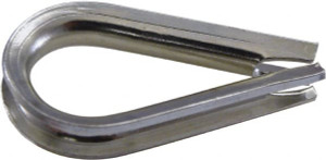 Loos & Co. 3/16" Wire Rope Thimble Clip Zinc AN100-6 - 69000040