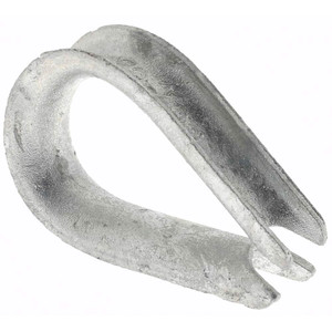 Value Collection 3/8" Wire Rope Thimbles Steel, Galvanized BD-50444 - 81007874