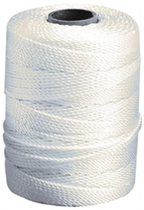 Value Collection #18, Nylon Twisted Seine Twine 180 Lbs. Breaking Strength, White, 1,000 Ft. per Lb., 1,000 ft. Length WS-MH-FIBR-249 - 45890829