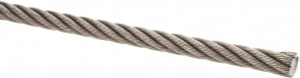 Value Collection 3/8" Diam, Steel Wire Rope 10,980 Lb Breaking Strength, 6 x 37 IWRC WS-MH-WIRE-059 - 45701489