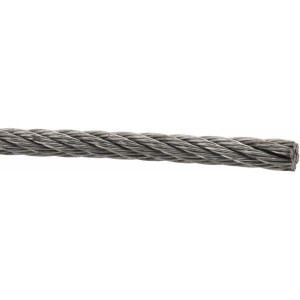 Value Collection 1/4" Diam, Aircraft Cable 6,100 Lb Breaking Strength, 7 x 7 Strand Core WS-MH-WIRE-023 - 45701844