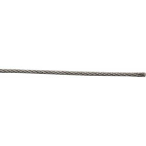 Value Collection 1/16" Diam, Aircraft Cable 480 Lb Breaking Strength, 7 x 7 Strand Core WS-MH-WIRE-019 - 45701885