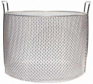 Marlin Steel Wire Products Round Stainless Steel Mesh Basket 1/4" Perforation, 14" Wide x 10" High 00-102-31 - 70699707