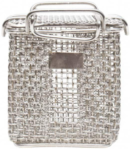 Marlin Steel Wire Products 3-1/4" Deep, Rectangular Stainless Steel Mesh Basket 5/32" Perforation, 3-3/8" Wide x 4" High 00278001-31 - 70699756