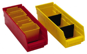Quantum Storage Systems 6.6" Wide x 4" High, Black Bin Divider Use with Quantum Storage Systems - QSB 102CON, QSB 104CON, QSB 106CON DSB102/104/106C - 00647172