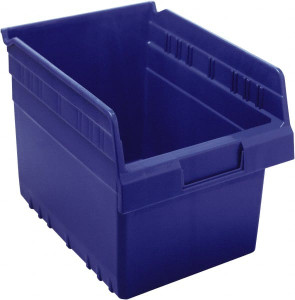 Quantum Storage Systems 8-3/8" Wide x 11-5/8" Deep x 8" High Hopper Shelf Bin Blue, Polypropylene QSB807BL - 91531145