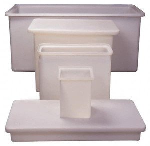 Made in USA 18 Gallon Rectangular Plastic Tank 30" High x 12" Diam R121230A - 00502591