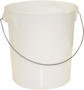 Rubbermaid Round, Clear Polypropylene Food Storage Container 14" High x 13.1" Wide FG572924CLR - 61996674