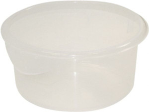 Rubbermaid Round, Clear Polypropylene Food Storage Container 7.8" High x 8-1/2" Wide FG572124CLR - 63952816