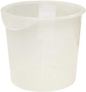Rubbermaid Round, Clear Polypropylene Food Storage Container 11.9" High x 13.1" Wide FG572724CLR - 69938991