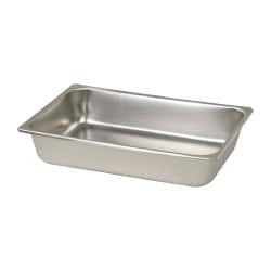 Vollrath Rectangular, Chrome Stainless Steel Food Pan 2-1/2" High x 6.4" Wide x 10.4" Long 30422 - 65363103