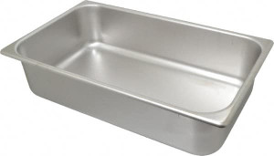 Vollrath Rectangular, Chrome Stainless Steel Food Pan 4" High x 9.8" Wide x 16.4" Long 74264 - 65363210