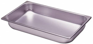 Vollrath Rectangular, Chrome Stainless Steel Food Pan 6" High x 12.8" Wide x 20.8" Long 30062 - 65363251