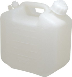 SP Bel-Art 1-1/4 Gal Carboy Polyethylene, White, 5-1/2" High x 9.6" Diam, 3/4" Cap H10935-0000 - 65362220