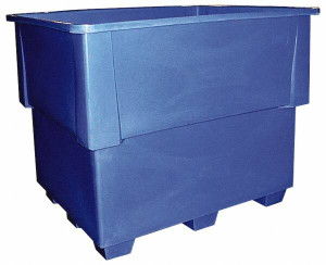 Bayhead Products 52" Long x 42" Wide Gray Lid For Use with Bayhead - IND-1 IND-LID - 60009818
