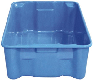 MFG Tray 500 Lb Load Capacity Blue Fiberglass Tote Container Stacking, Nesting, 25.3" Long x 18" Wide x 10" High 7806085268 - 79042933