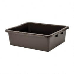 Rubbermaid 7.1 Gal, Brown Polyethylene Tote Container Nesting, 21-1/2" Long x 17.1" Wide x 7" High FG335100BRN - 00399311