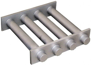 Mag-Mate 6 Inch Long Square Grate Separator Rare Earth Magnet, Diverter, 3 Tubes C06W06LR - 64830599