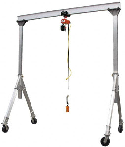 Vestil 4,000 Lb Aluminum Gantry Crane 12 ft. High, 8 ft. Span AHA-4-8-12 - 62023221