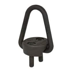 American Drill Bushing 2,000 Lb Load Capacity Flip-Flop Hoist Ring 4-7 Ft/Lb Torque, 5/16 Thread, Forged Chrome Moly Steel, Black Oxide Finish 34030S - 00099465