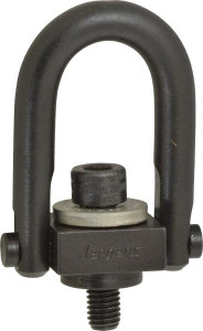 Jergens 400 kg Load Capacity Safety Engineered Center Pull Hoist Ring M8 x 1.25 Thread, 12.5mm Thread Length, Alloy Steel, Black Oxide Finish 23456 - 04555512