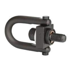 Jergens 450 kg Load Capacity Safety Engineered Center Pull Hoist Ring M10 x 1.5 Thread, 17.5mm Thread Length, Alloy Steel, Black Oxide Finish 23458 - 04555520