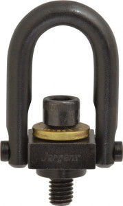 Jergens 1,000 Lb Load Capacity Safety Engineered Center Pull Hoist Ring 12 Ft/Lb Torque, 3/8 - 16 Thread, 4140 Alloy Steel, Black Oxide Finish 23408 - 82501222